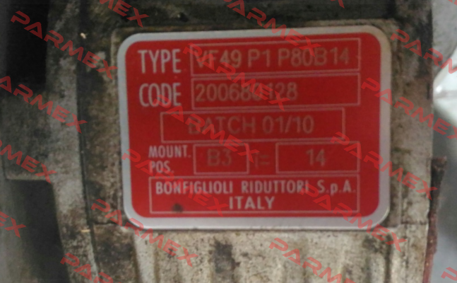 VF 49 P1 14 P80 B14 Bonfiglioli