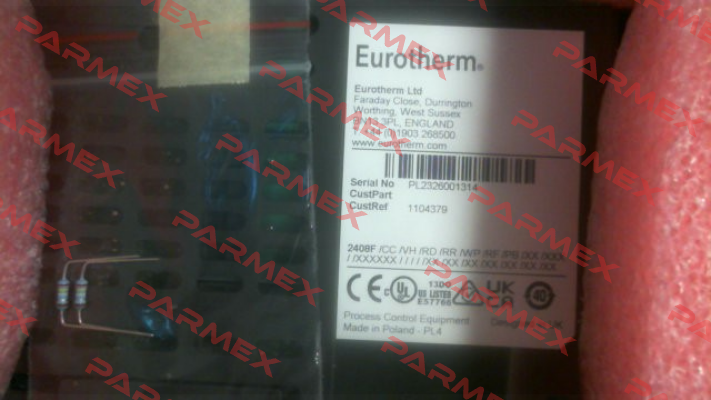 2408F/CC/VH/RD/RR/WP/RF/PB Eurotherm