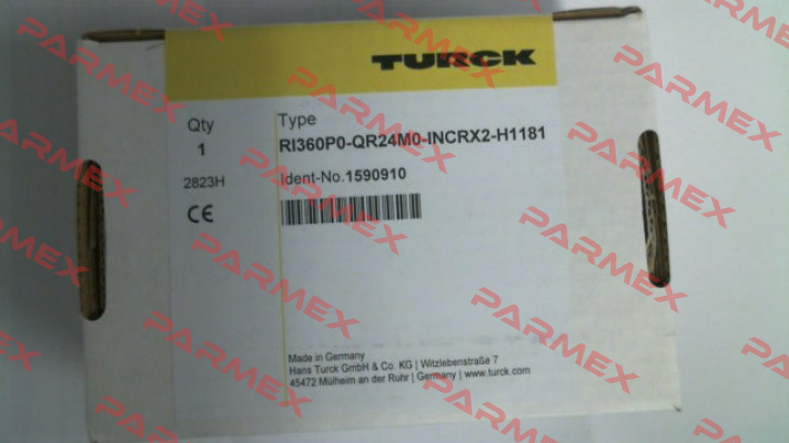 p/n: 1590910, Type: RI360P0-QR24M0-INCRX2-H1181 Turck