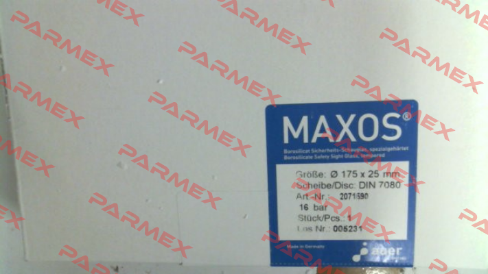 DIN 7080 175 x 25 mm Maxos