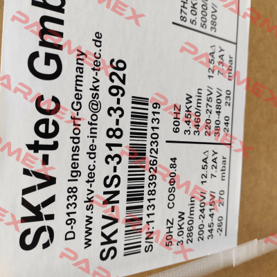 SKV-NS-318-3-926 SKV-tec