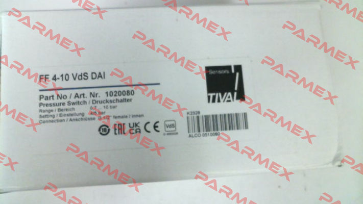 P/N: 1020080, Type FF4- 10 VdS DAI Tival-Sensors