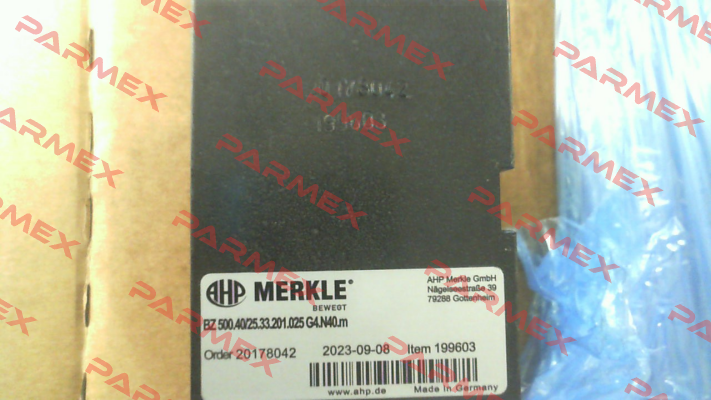 BZ 500.40/25.33.201.025 G4.N40.m Merkle