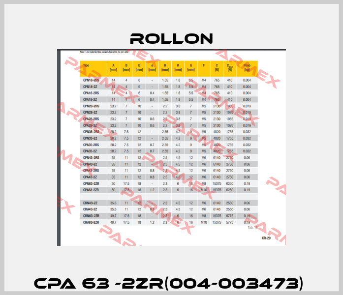 CPA 63 -2ZR(004-003473)  Rollon