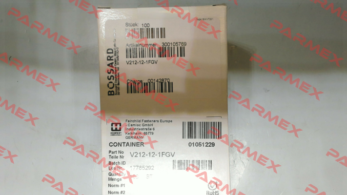 V212-12-1FGV - 100 pcs. Camloc